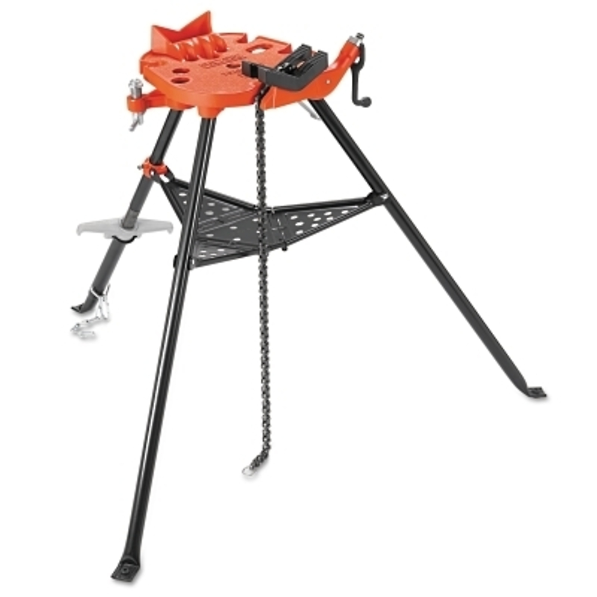 Ridgid Tristand Portable Chain Vise — 1/8in. to 12in. Pipe Capacity, Integrated Ground Lug, Model# 632-36278